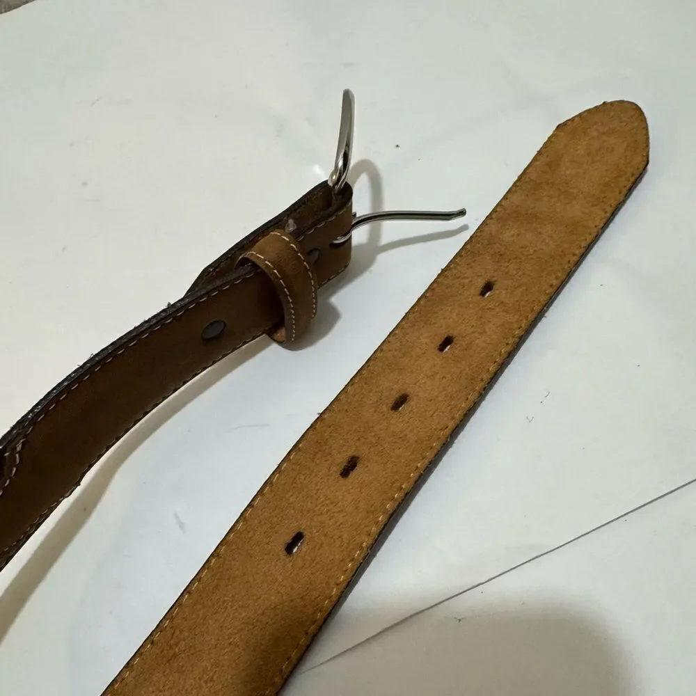 NWOT Silver Creek Men's Classic Brown Leather Belt Brown 48